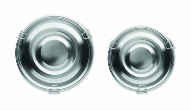 Logo trade advertising products image of: Set of 2 stainless steel boxes