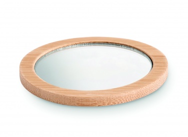 Logo trade corporate gifts picture of: Bamboo make-up mirror