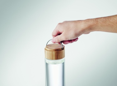 Logotrade corporate gifts photo of: Glass bottle 500ml bamboo lid