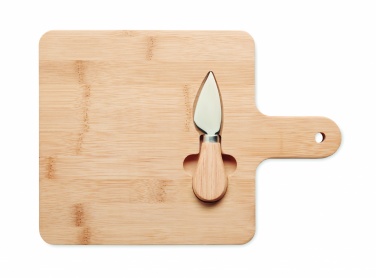 Logotrade promotional giveaways photo of: Cheese board set in bamboo Bremen