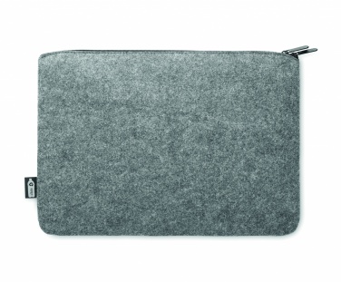 Logo trade promotional giveaways picture of: RPET felt zipped laptop bag
