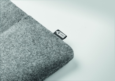 Logo trade promotional gift photo of: RPET felt zipped laptop bag