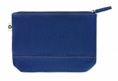 Logo trade promotional items picture of: Recycled denim cosmetic pouch