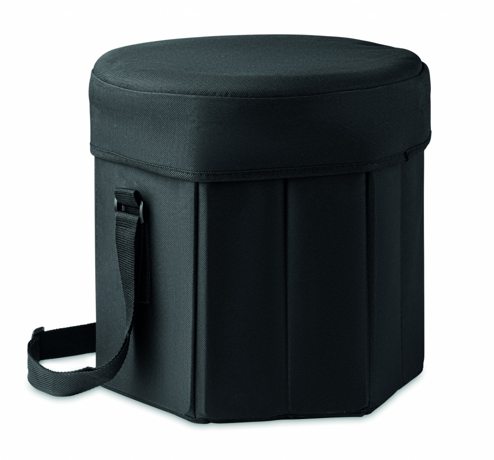 Logo trade promotional giveaways image of: Foldable insulated stool/table