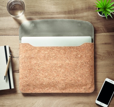 Logotrade corporate gift image of: Cork laptop bag magnetic flap