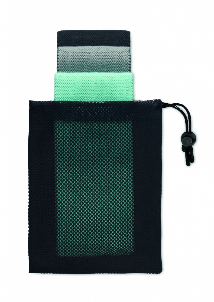 Logotrade promotional item picture of: Set of 3 fitness bands in pouch