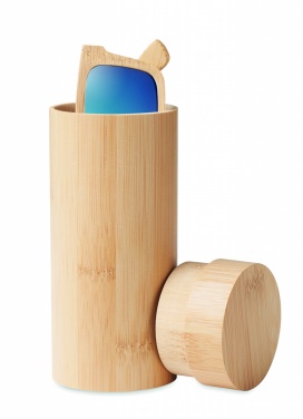 Logotrade promotional products photo of: Sunglasses and case in bamboo KEILA
