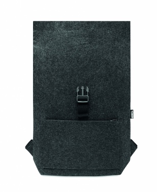 Logo trade business gifts image of: RPET felt backpack