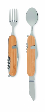 Logo trade promotional merchandise photo of: Multifunction cutlery set
