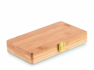 Logo trade promotional items picture of: 21 pcs tool set in bamboo case