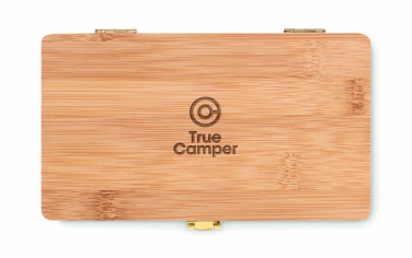 Logo trade advertising products image of: 21 pcs tool set in bamboo case