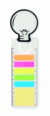 Logo trade promotional merchandise image of: Seed paper bookmark w/memo pad