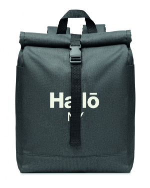 Logo trade promotional gift photo of: 600D RPET 2 tone backpack