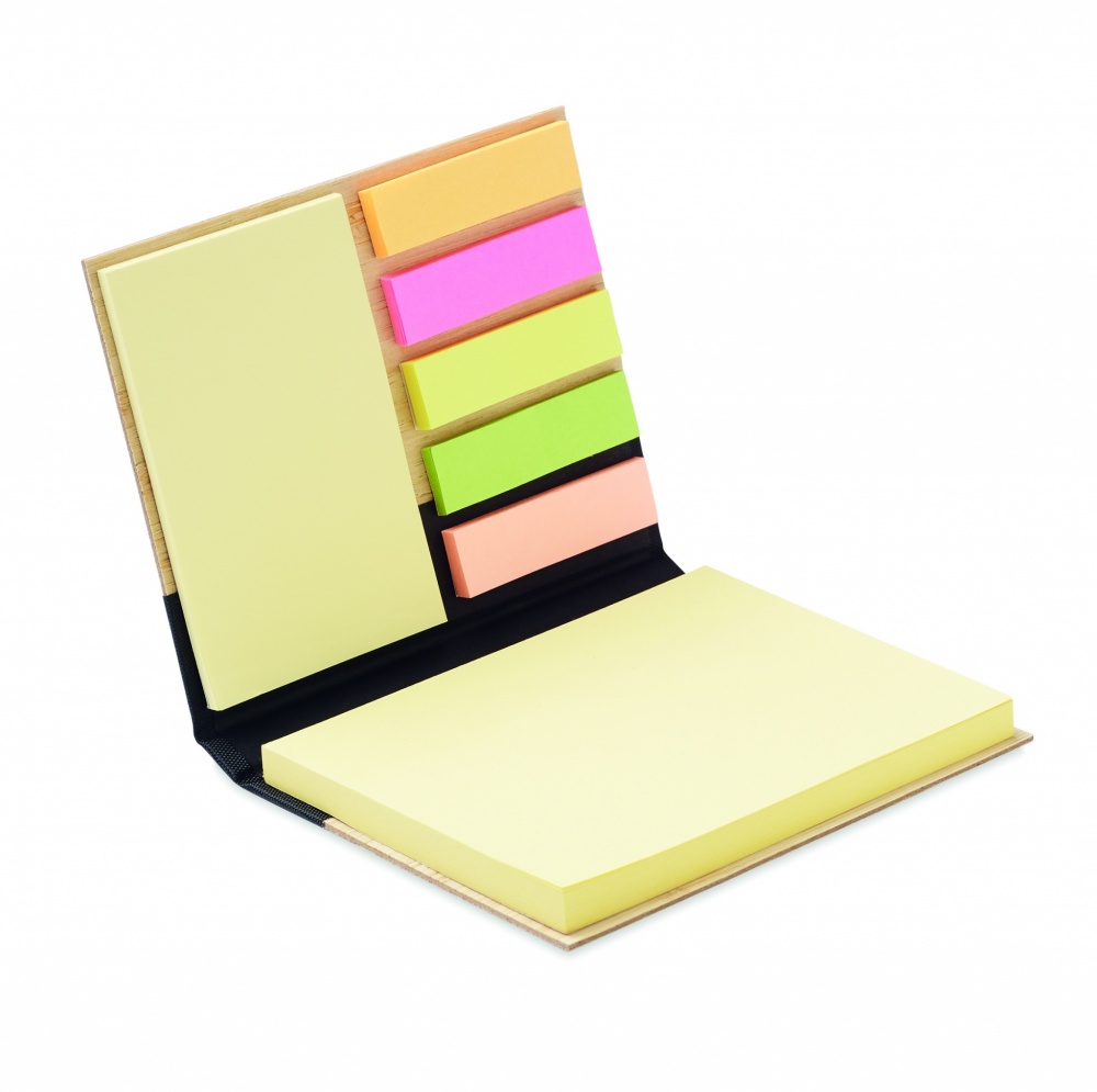 Logotrade promotional product picture of: Bamboo sticky note memo pad
