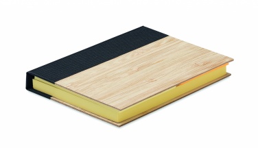 Logo trade promotional giveaways image of: Bamboo sticky note memo pad