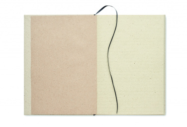 Logo trade promotional items picture of: A5 grass notebook 80 lined