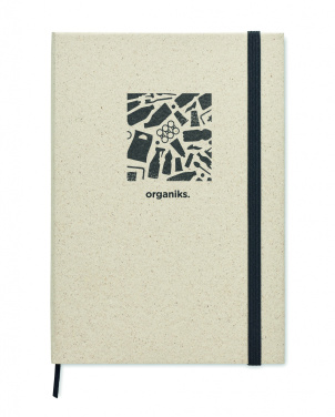 Logo trade advertising product photo of: A5 grass notebook 80 lined