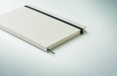 Logo trade promotional merchandise image of: A5 grass notebook 80 lined