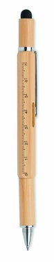 Logotrade promotional giveaway picture of: Spirit level pen in bamboo