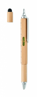 Logotrade corporate gifts photo of: Spirit level pen in bamboo