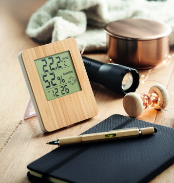 Logotrade advertising product image of: Bamboo weather station