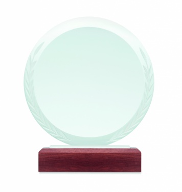 Logo trade advertising products picture of: Round award plaque