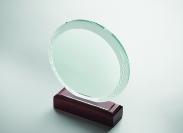 Logo trade corporate gifts image of: Round award plaque