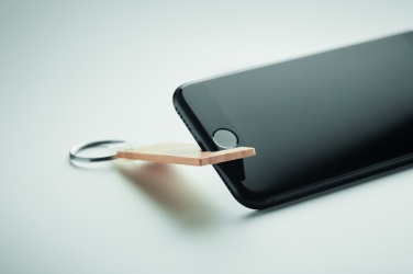 Logo trade promotional products picture of: Bamboo stand and key ring Savonlinna