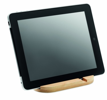 Logotrade promotional products photo of: Bamboo tablet/smartphone stand