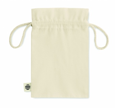 Logo trade promotional giveaway photo of: Small organic cotton gift bag