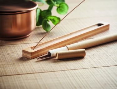 Logo trade promotional gift photo of: Incense set in bamboo