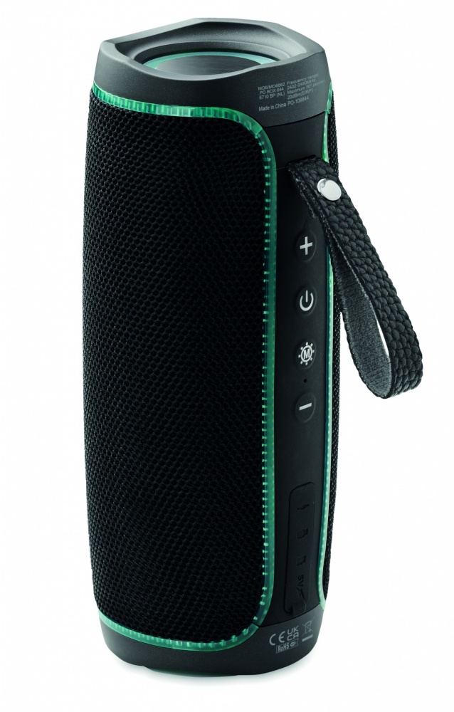 Logo trade promotional giveaways picture of: 2x5 LED Wireless speaker IPX4