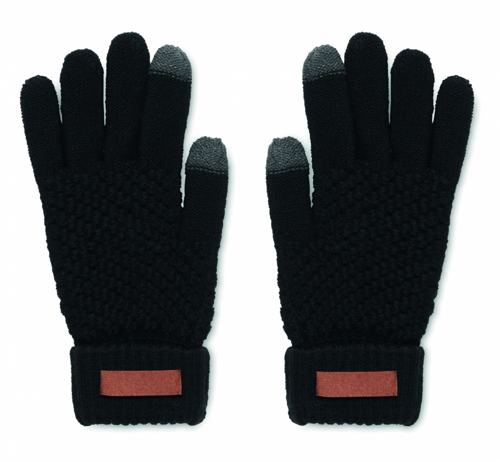 Logo trade corporate gifts picture of: Rpet tactile gloves