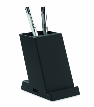 Logo trade advertising products picture of: Wireless charger ABS 15W