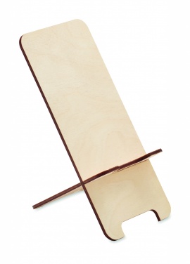 Logotrade promotional merchandise image of: Birch Wood phone stand