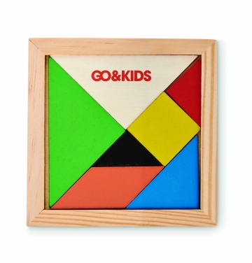 Logotrade promotional merchandise picture of: Tangram puzzle in wood