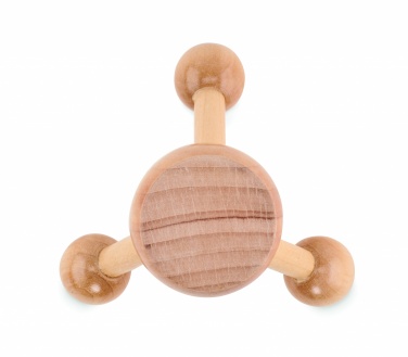 Logo trade promotional products image of: Hand held massager in wood