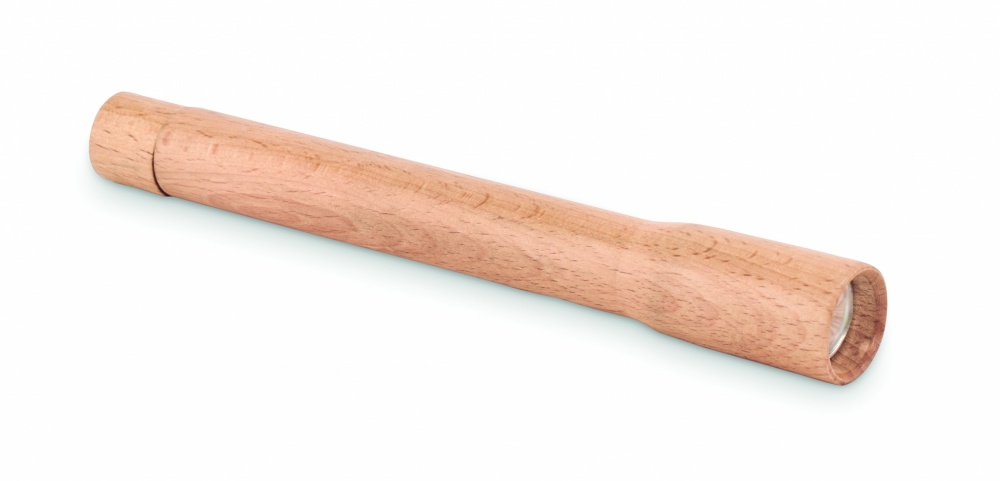 Logotrade promotional gift picture of: Wooden torch with COB light