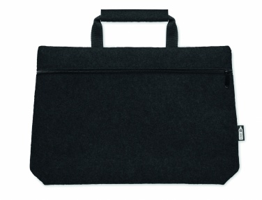 Logo trade business gift photo of: RPET felt zippered laptop bag