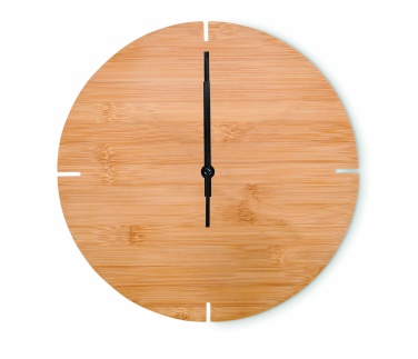 Logotrade advertising product image of: Round shape bamboo wall clock