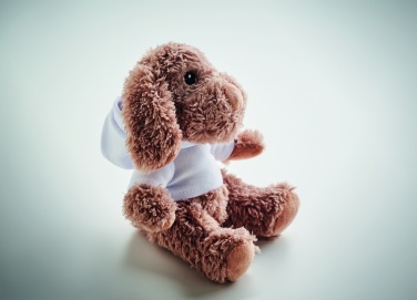 Logo trade business gift photo of: Dog plush wearing a hoodie