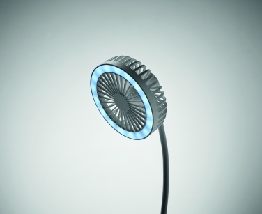 Logotrade promotional merchandise picture of: Desktop charger fan with light