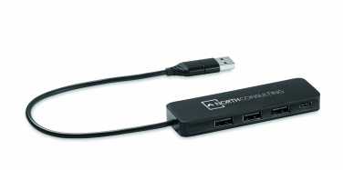 Logo trade promotional items image of: USB-C 4 port USB hub