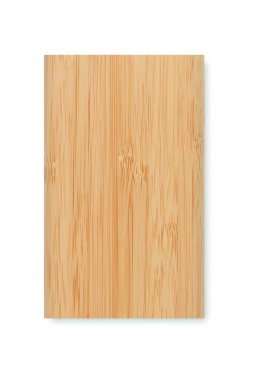 Logo trade promotional products image of: 4000 mAh Bamboo power bank