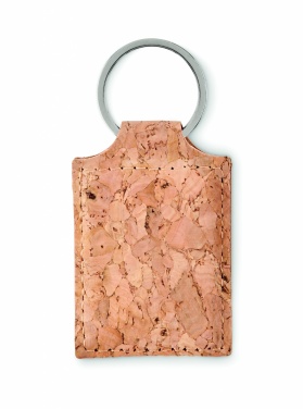 Logo trade corporate gifts image of: Rectangular cork key ring Imatra