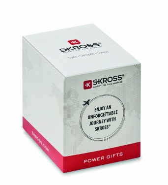 Logo trade corporate gifts image of: Skross World to Europe USB 12W