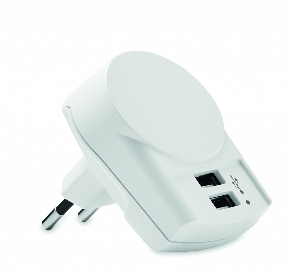 Logotrade corporate gift image of: Skross Euro USB Charger (2xA) 12W