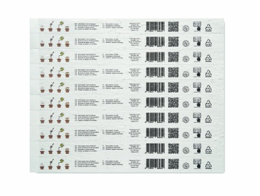Logo trade promotional gifts picture of: Sheet of seed paper wristbands