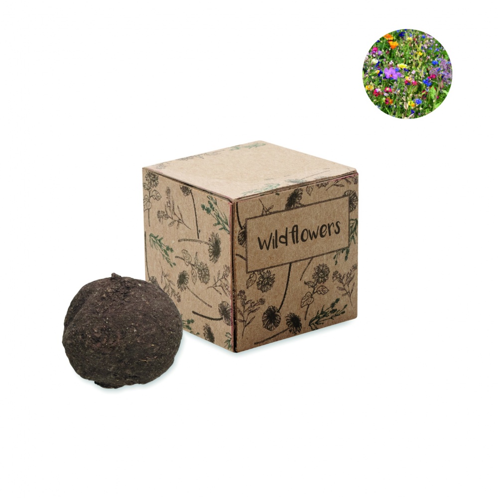 Logo trade corporate gifts image of: Seed bomb growing kit
