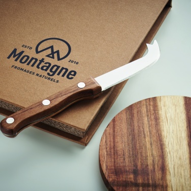 Logo trade promotional products image of: Acacia cheese board set Dresden